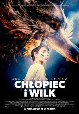 Chłopiec i wilk małe