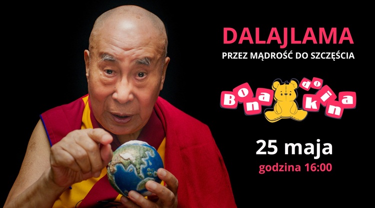 DALAJLAMA bona do kina baner mniejszy