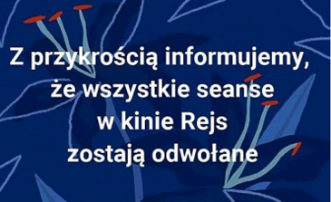info o odwołaniu seansów